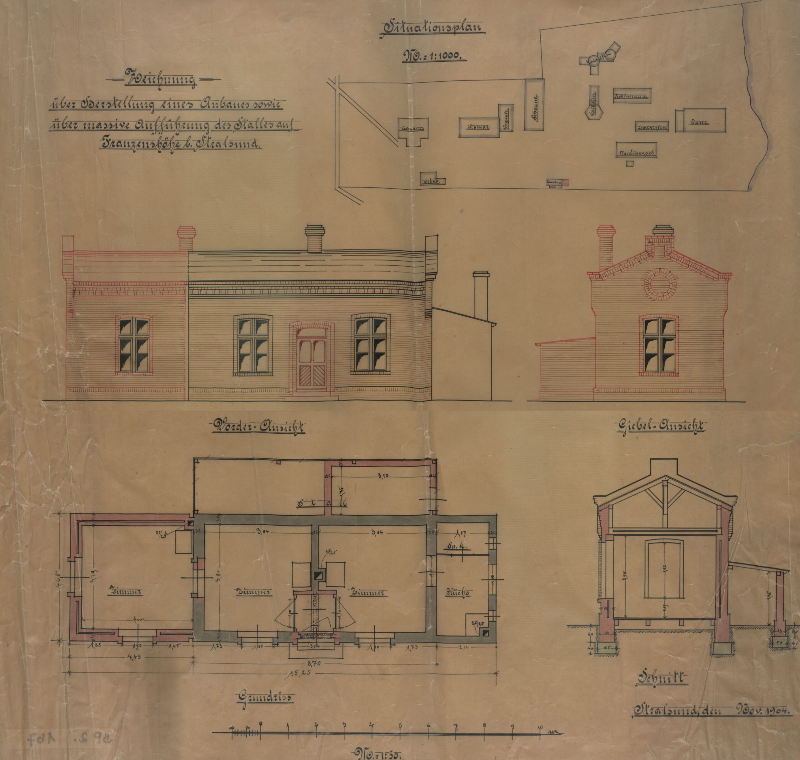 Bauzeichnungen ´04 und ´12